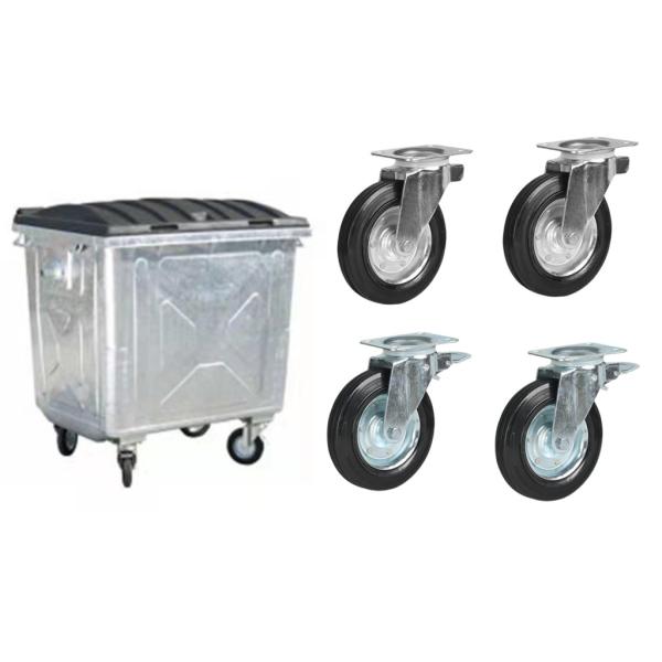 Wheelie Bin Caster Wheel 8 Inch