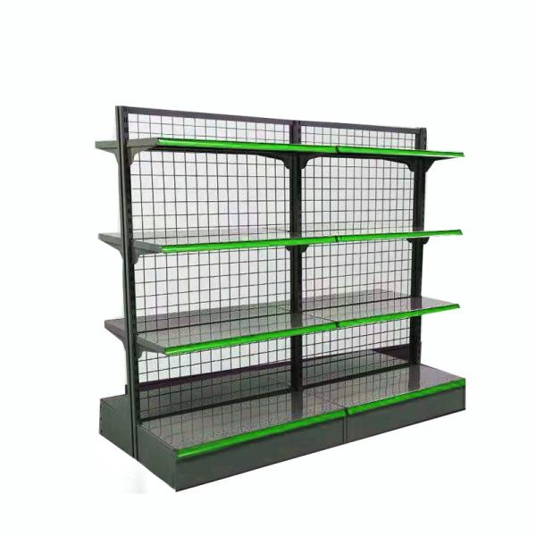 1800mm 900mm Metal Wire Mesh Supermarket Shelf Rack Storage Shelves Gondola 100KG