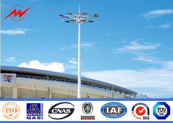 23m iluminação alta polo 15 do mastro do HDG de 3 seções * 2000w para a iluminação do aeroporto