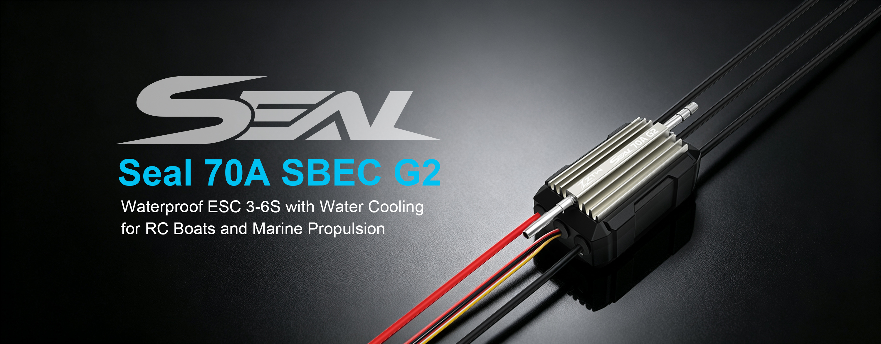ZTW Seal 70A SBEC G2 Waterproof ESC 3S-6S RC Boat ESC For Marine Propulsion