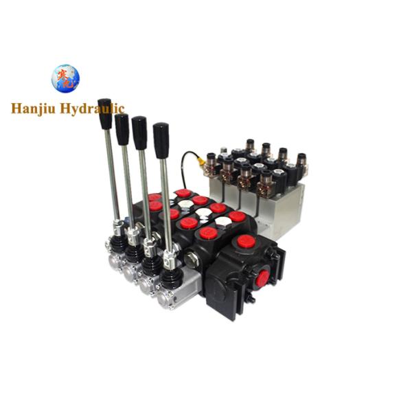 DCV140/4 3 Way Electric High Pressure Directional Control Valve 350 Bar 24V OEM Spring Return Electro Hydraulic