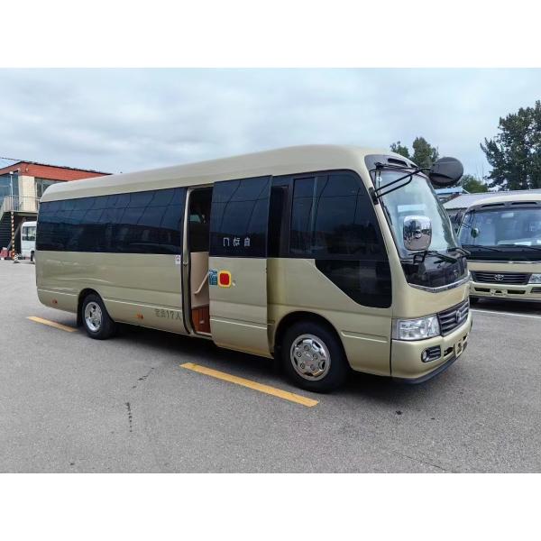 Toyota Coaster 17-seater tourist bus business reception bus gasoline rear drive 4×2 manual transmission