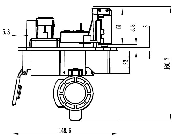 CCS 1 Dc Разъем для быстрой зарядки Адаптер гнезда US 200A CCS Inlet Dc EV Зарядное устройство Аксессуары