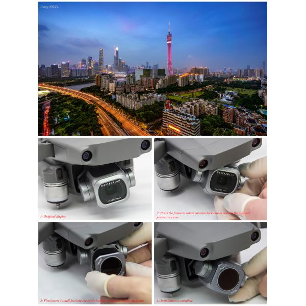 Pro ND / PL Drone Camera Filters 3 Pack Set For DJI Drone Mavic 2 Phantom Camera Lens