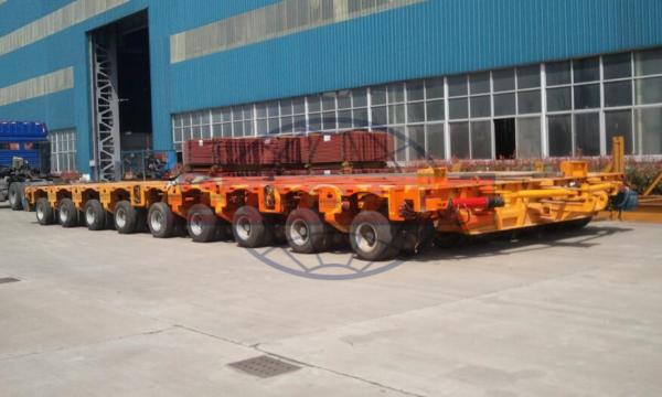 200 Ton Multi Axle Modular Trailer , Hydraulic Steering Girder Bridge Trailer