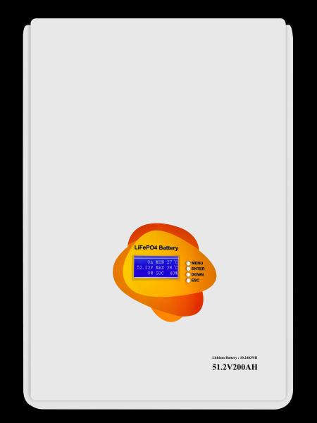 Home Solar Energy System  Lifepo4 6000 Cycles 10k wh 51.2v 200ah Lithium Battery Solar Lithium Battery Pack