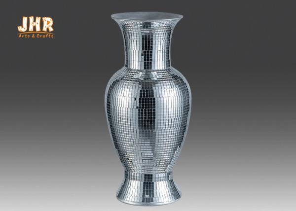 Classic Mirror Mosaic Fiberglass Planters Table Vases For Home Hotel Wedding