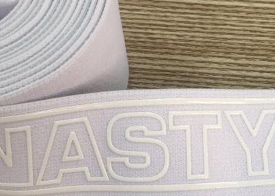 Eco Friendly Narrow Woven Tape Wide Silicone Printed Elastic Waistband