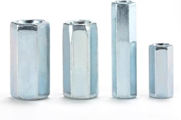 M8 M10 Aço de carbono Galvanizado Hexagon Nuts extensas Classe 8.8 Grau 8.8 Zinco revestido