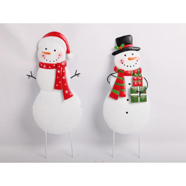Рождественское металлическое украшение сада вставки ремесла Санта Клаус Снеговик настраиваемый