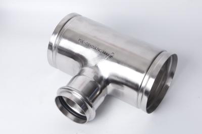 Round Stainless Steel Grooved Fittings Welded Grooved End Fittings