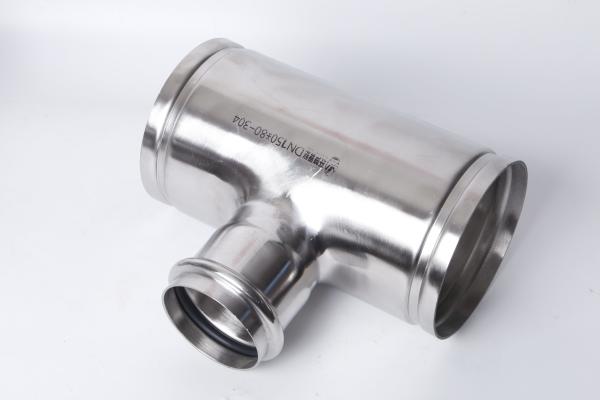 Round Stainless Steel Grooved Fittings Welded Grooved End Fittings