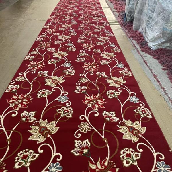 Customized Patterns Cushioned Mosque Prayer Carpet For Mosque Density 7*9 4*25 Roll
