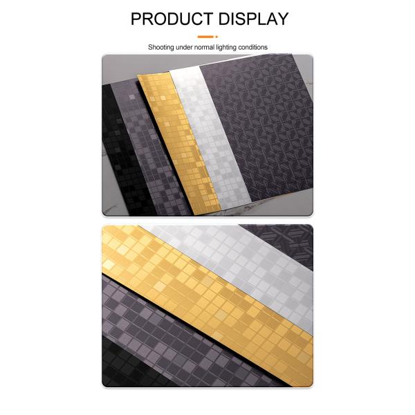 Новые продукты Металлические стеновые панели для декоративных интерьеров Мозаика Бамбук Уголь Деревянный фанера панели