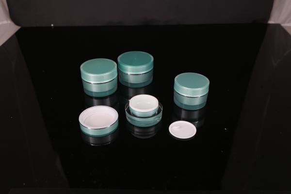 hand lip crystal pump empty square white Screen Printing Airless 30ml Cosmetic Cream Jars