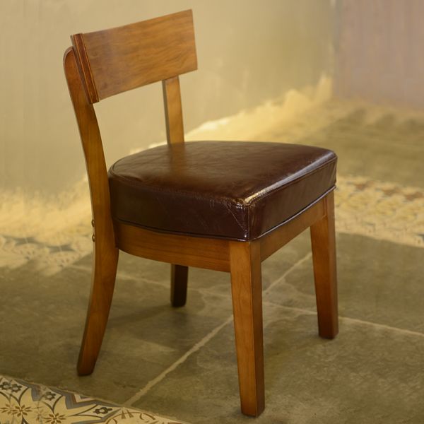 Restaurant Furniture Customized Classical Style Dining Table Solid Wood With Wooden Leg Sofa Booth and Cafe Bar Chair
