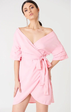 Off Shoulder Overlapped Ladies 2018 Summer Dresses