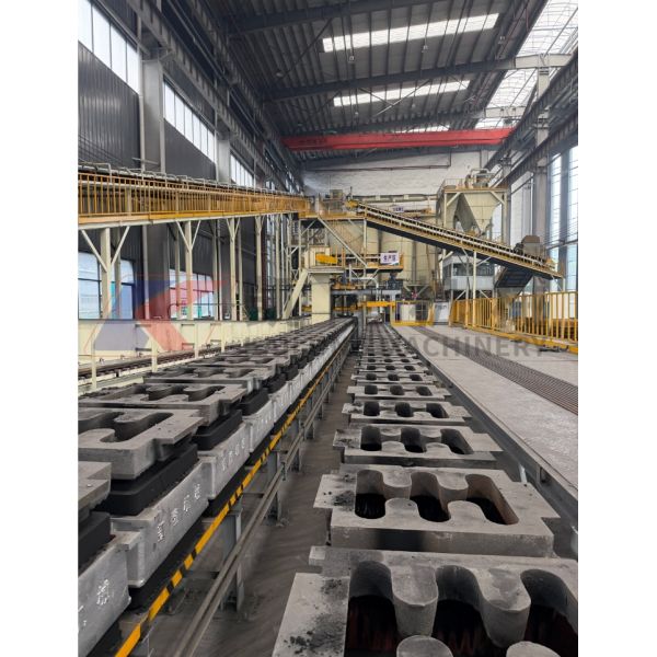 Automatic Flaskless Horizontal Moulding Line High Moulding Efficiency Cycle Time As Short As 18–25 Seconds Per Mould Significantly Boosting Output For Mass Production
