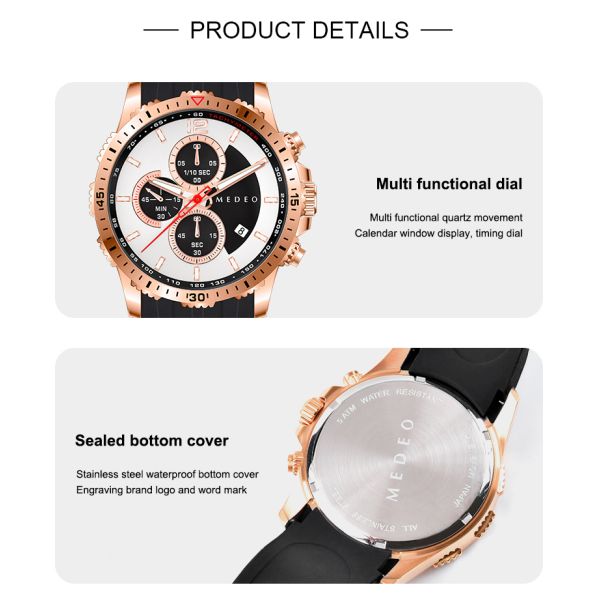 Waterproof Men's Quartz Watch With Luminous Hands | Custom Logo Supported - OEM/ODM