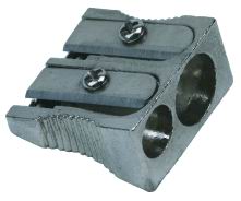 Papeterie manuelle colorée de bureau de taille-crayons de lame en acier d'Alumimium de papeterie d'art