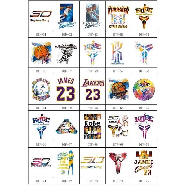 DTF heat transfer stickers Gang DTF printing services T-shirts, hats, aprons, school bags, cloth bags, etc.