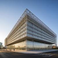 Estructura de acero de buena dureza Edificio de oficinas Materiales metálicos