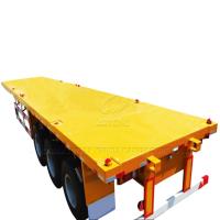 Common Mechanical Suspension 2 Axles Platform Trailer Flat Bed Semi Trailer WEORES6641A