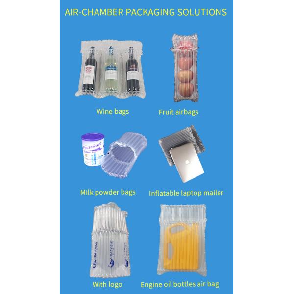 Воздух 750ML 3cm заполнил упаковывая сумки для упаковки вина