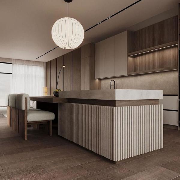 Kitchen Wooden Cabinets High-End Contemporary Cupboard Units in Stylish Homes Luxury Modern Kitchen Cabinet