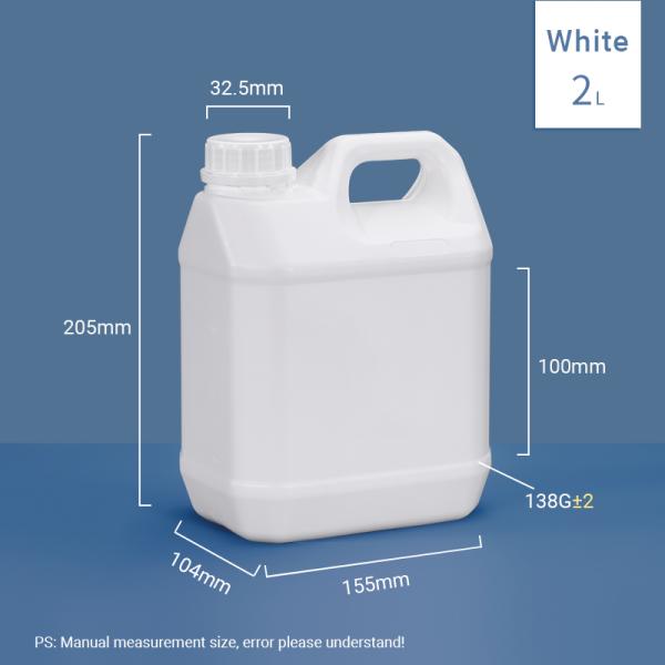 HDPE пластиковый фторид прозрачная бутылка реагента 1000 мл 1L для химической упаковки