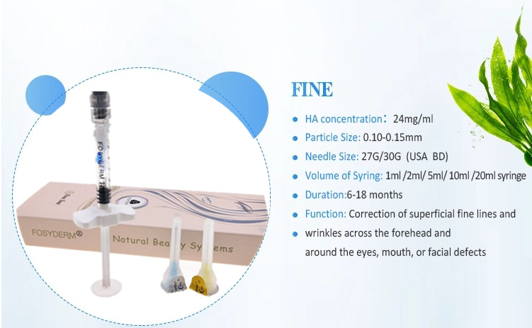 Hyaluronic кисловочный контур вводимой дермальной формы заполнителя 2ml лицевой