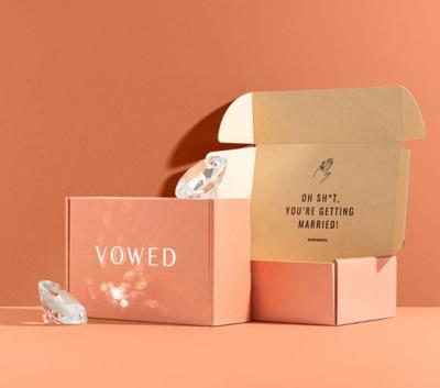 OEM Clamshell Corrugated Paper Packaging Box Environmentally Friendly