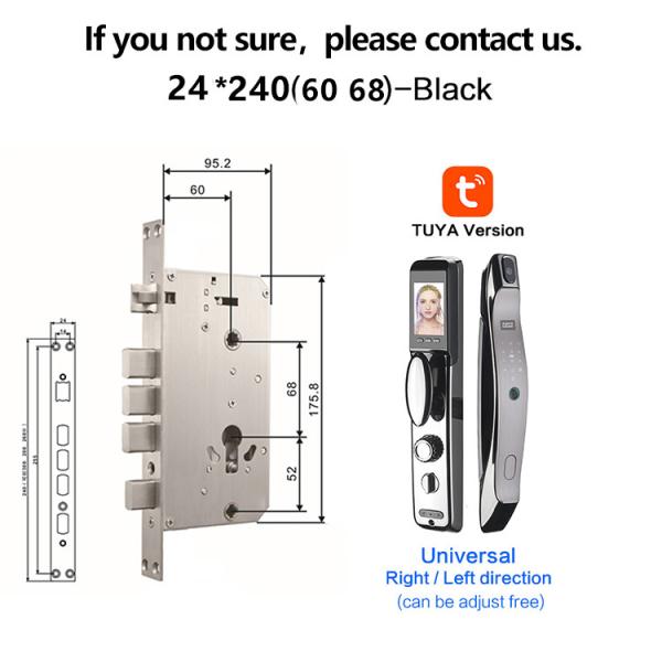 Electronic Biometric Smart Camera Door Lock Zinc Alloy Camera Front Door Lock