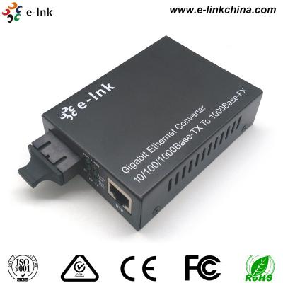 Núcleo milímetro do conversor dos meios dos ethernet do cabo de fibra ótica do gigabit o único Dual fibra