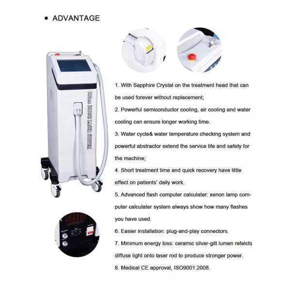 810nm Semiconductor Laser Hair Removal Machine Effective Remove Hair Follicle