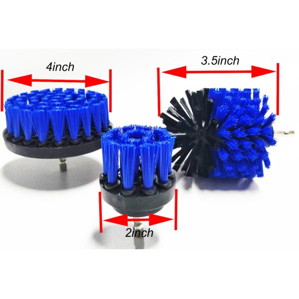 Щетинка щетки чистки 2inch электрического сверлильного аппарата ковра пола Bathroom вращая голубая