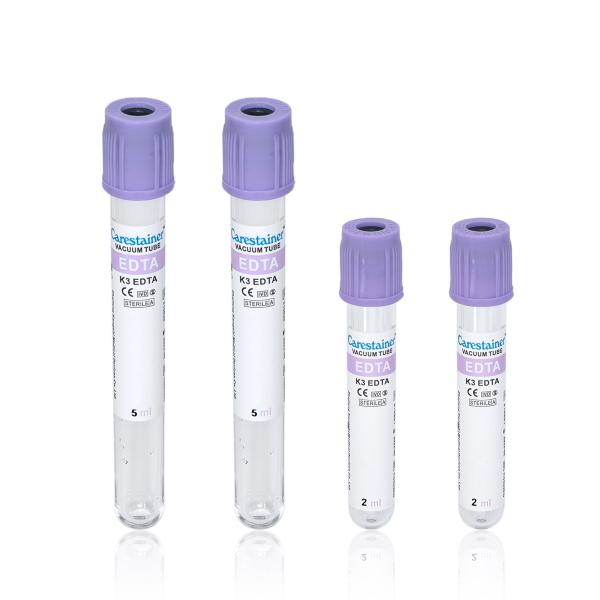 EDTA Vacuum Blood Collection Tubes 2ml 3ml 4ml Blood Sample Tube