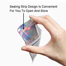 Smell Proof Baggies, Holographic Bags, Metallic Bag, Storage Pouch, Flower Packaging, Dried Leaves