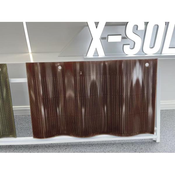 Topcon Solar Panel Technology BIPV 50W Glass and Monocrystalline Silicon Solar Roofing Tile System 685*420*9mm Size