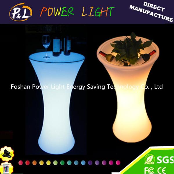 High Round Led Bar Tables 16 Colors Changing With Remote Control