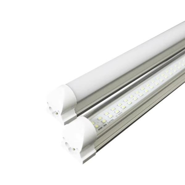 Residential 4ft T8 LED Tube Light Fixture Brightest Double LED for Office Warehouse