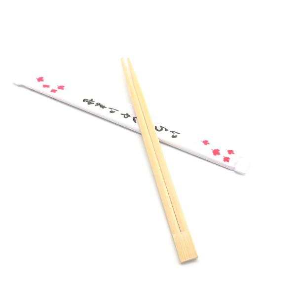 Bâton en bambou naturel de sushi de baguettes d'Eco Frindly avec le paquet de papier