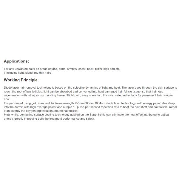 Portable Diode Laser Hair Removal Machine Diode Laser Hair Removal 2in1 Machine 3 Wavelength Laser and Diode Machine