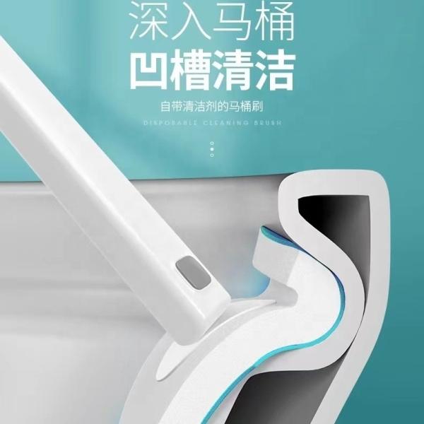 Lightweight Flushable Disposable Toilet Brush Anti Odor Disposable Toilet Bowl Cleaner Brush