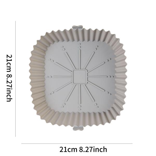 Воздушный фрайер Силиконовый горшок Пищевой класс Безопасность Воздушный фрайер Печь Аксессуары Квадрат Легко очищаемый Воздушный фрайер Силиконовый подкладка