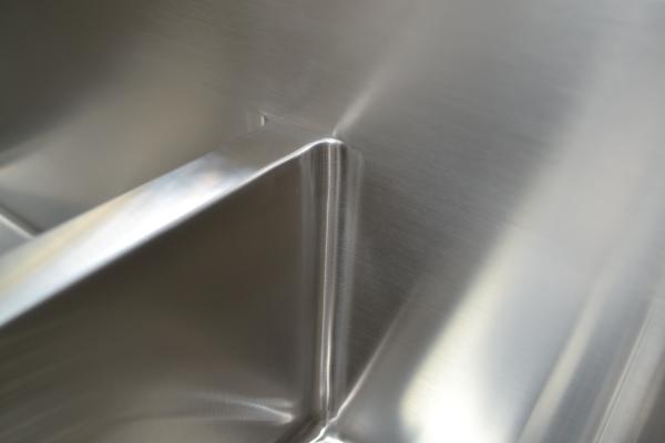 Nano PVD 304SS Sliver 1 Bowl Kitchen Sink With Drainboard
