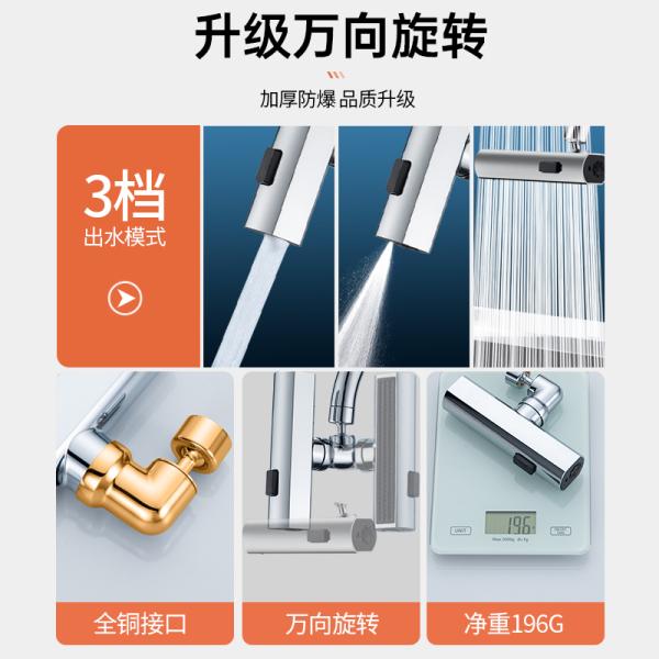 Durable Silver Kitchen Faucet Spout for Smooth Water Flow and Easy Cleaning