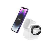 Chargeur sans fil à support acrylique pour téléphone/auriculaire/horloge