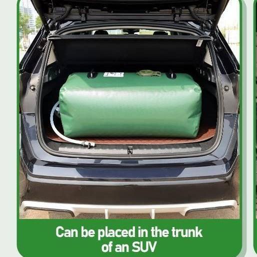 sustainable Hot Selling Large Capacity 1000-Liter Portable Green PVC Water Storage Bladder Foldable Outdoor Camping Furniture Water Tank Use