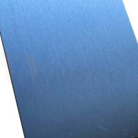 Finitura escovada SUS 201 Chapa de aço inoxidável personalizada Chapa revestida em PVD de aço inoxidável de satinão azul espesso e fosco